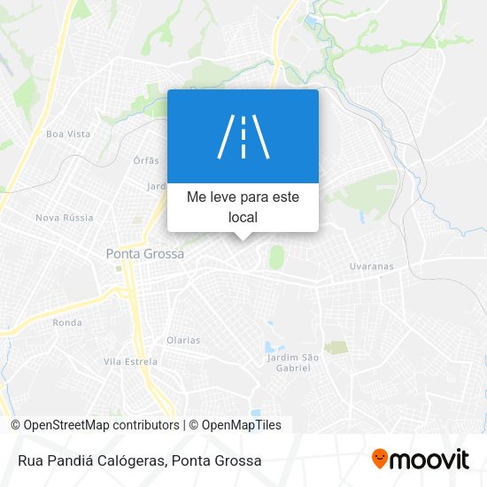 Rua Pandiá Calógeras mapa