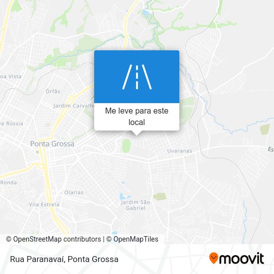 Rua Paranavaí mapa