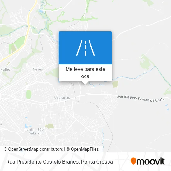 Rua Presidente Castelo Branco mapa