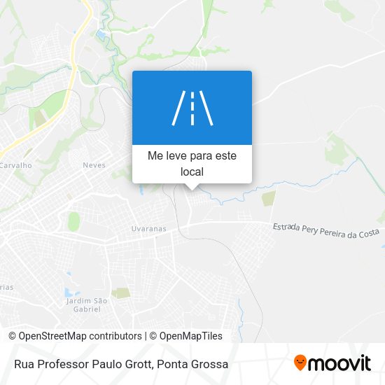 Rua Professor Paulo Grott mapa