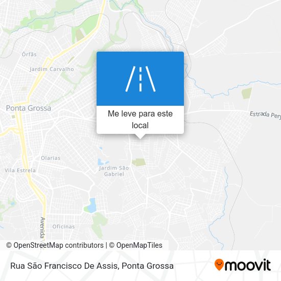 Rua São Francisco De Assis mapa