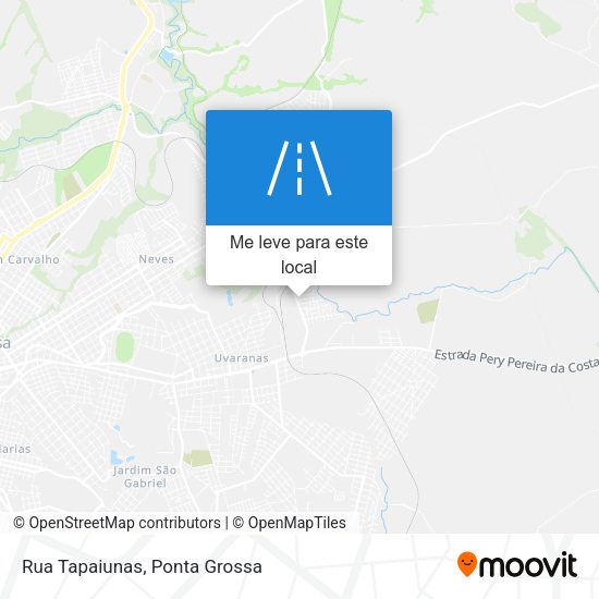 Rua Tapaiunas mapa