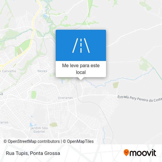 Rua Tupis mapa