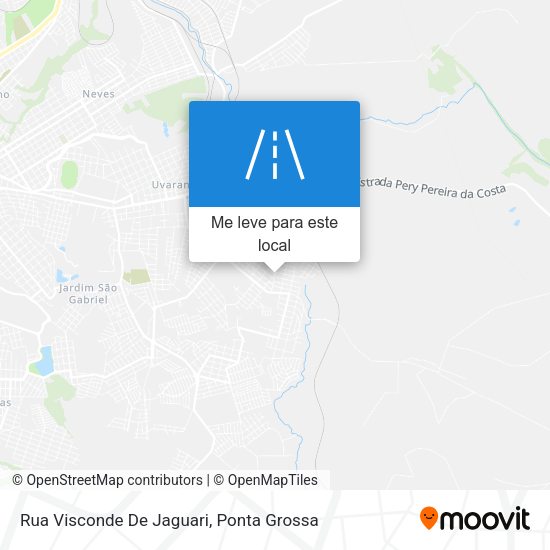 Rua Visconde De Jaguari mapa