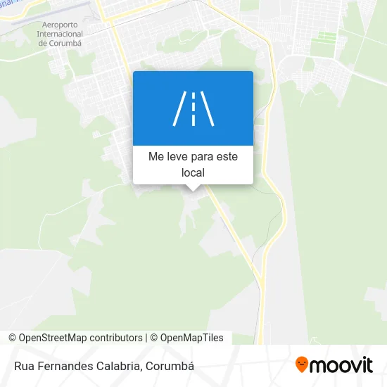 Rua Fernandes Calabria mapa