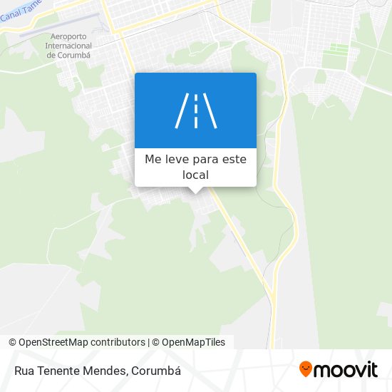 Rua Tenente Mendes mapa