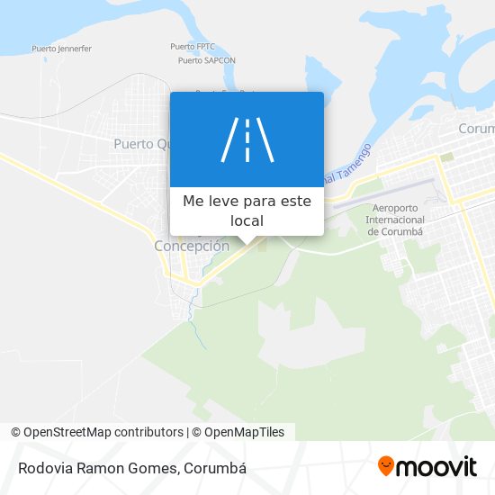 Rodovia Ramon Gomes mapa