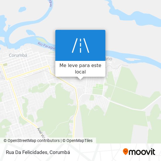 Rua Da Felicidades mapa