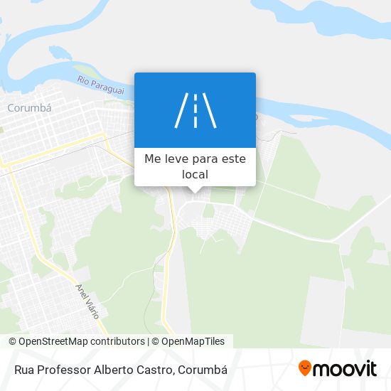 Rua Professor Alberto Castro mapa