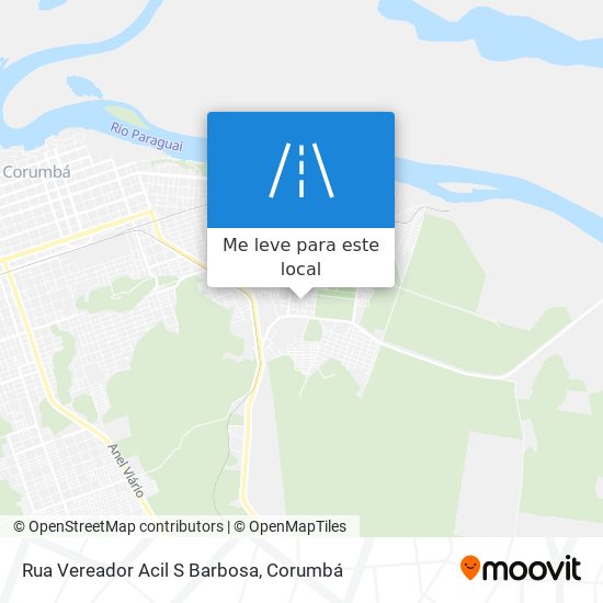 Rua Vereador Acil S Barbosa mapa