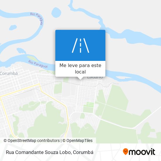 Rua Comandante Souza Lobo mapa