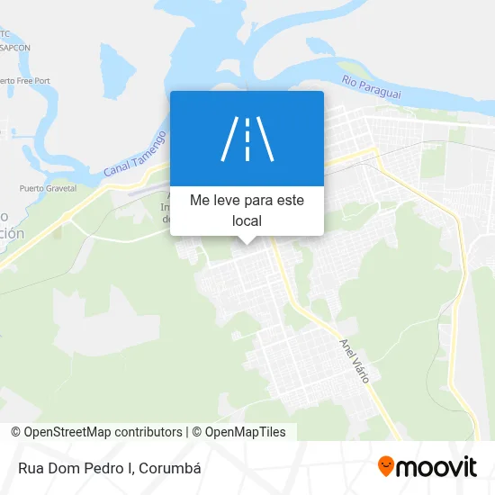 Rua Dom Pedro I mapa