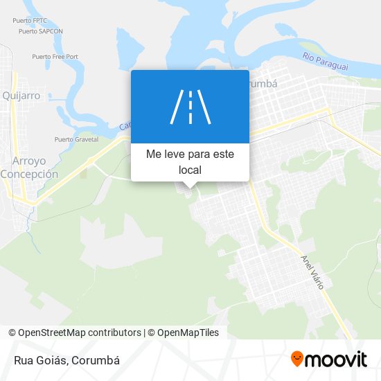 Rua Goiás mapa