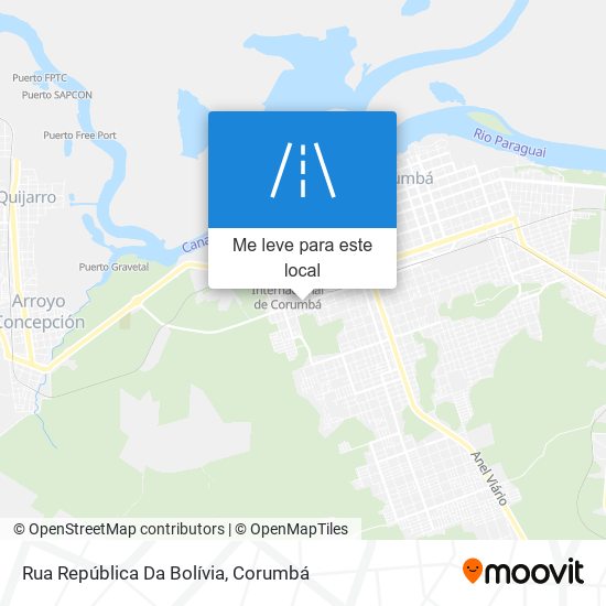 Rua República Da Bolívia mapa