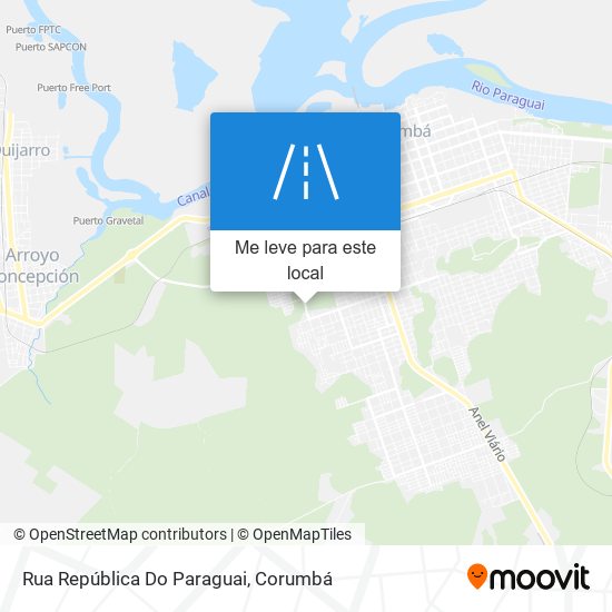 Rua República Do Paraguai mapa