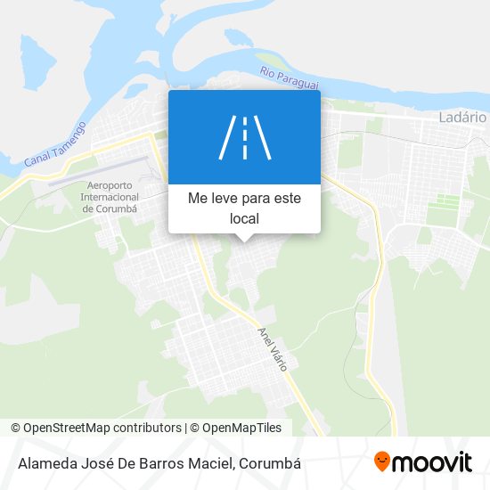 Alameda José De Barros Maciel mapa