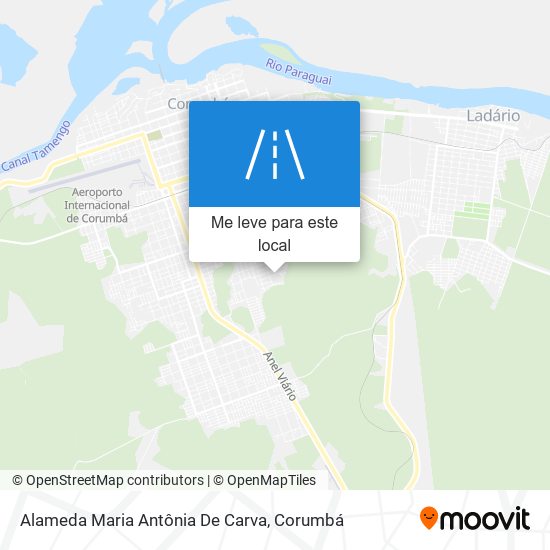Alameda Maria Antônia De Carva mapa