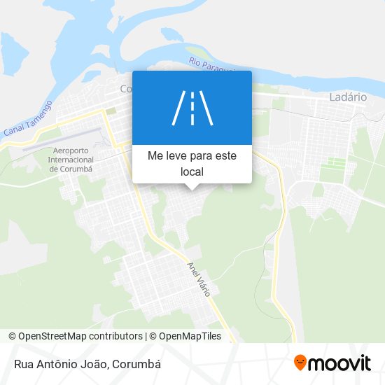 Rua Antônio João mapa