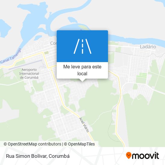 Rua Simon Bolívar mapa