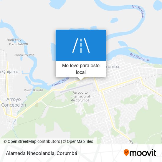 Alameda Nhecolandia mapa