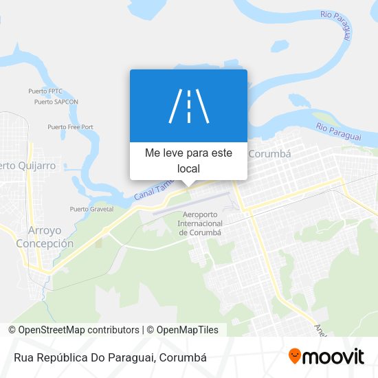 Rua República Do Paraguai mapa