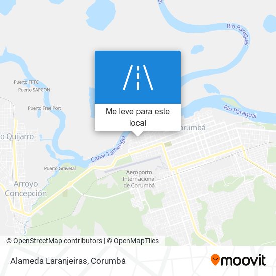 Alameda Laranjeiras mapa