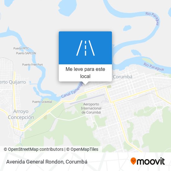 Avenida General Rondon mapa