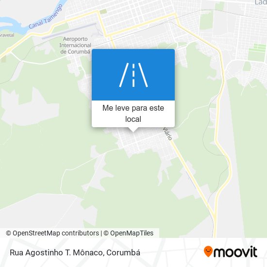 Rua Agostinho T. Mônaco mapa