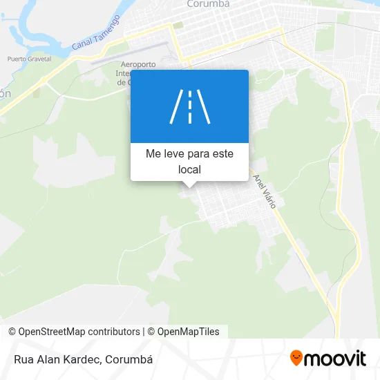 Rua Alan Kardec mapa