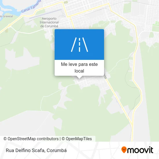 Rua Delfino Scafa mapa