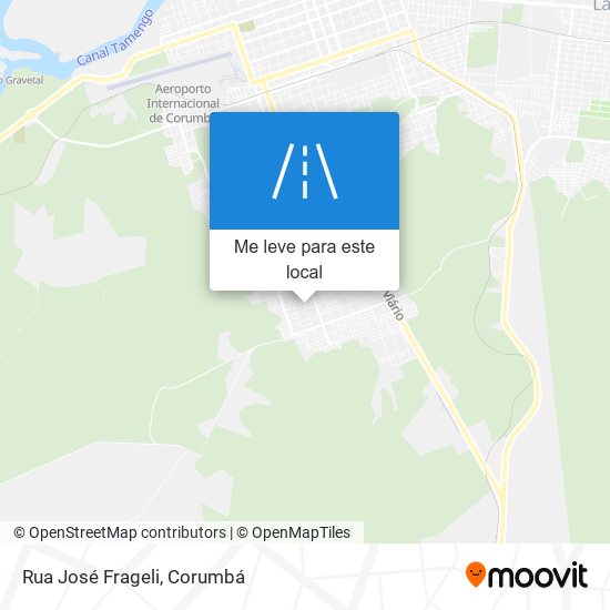 Rua José Frageli mapa