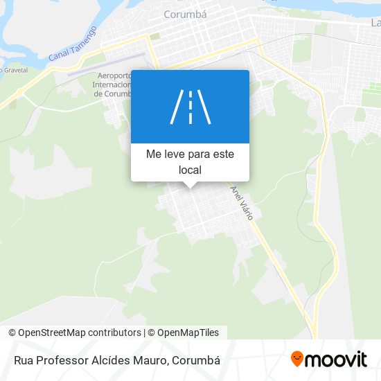 Rua Professor Alcídes Mauro mapa