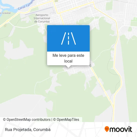 Rua Projetada mapa