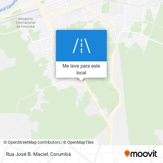 Rua José B. Maciel mapa