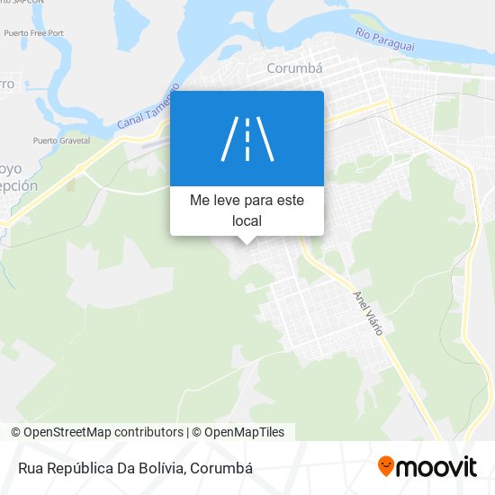 Rua República Da Bolívia mapa