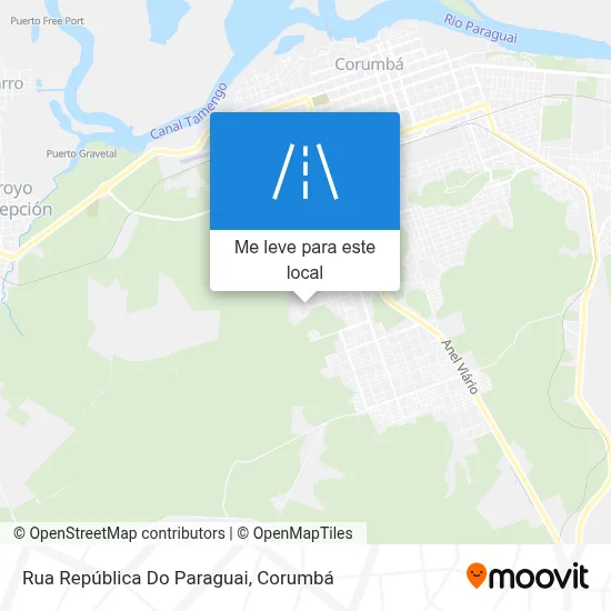 Rua República Do Paraguai mapa