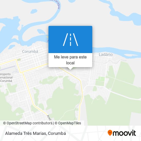 Alameda Três Marias mapa