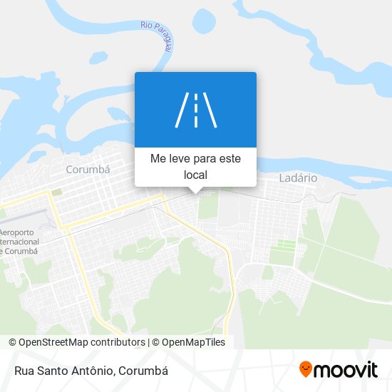 Rua Santo Antônio mapa