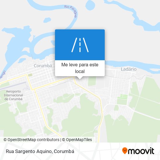 Rua Sargento Aquino mapa