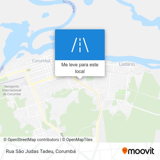 Rua São Judas Tadeu mapa