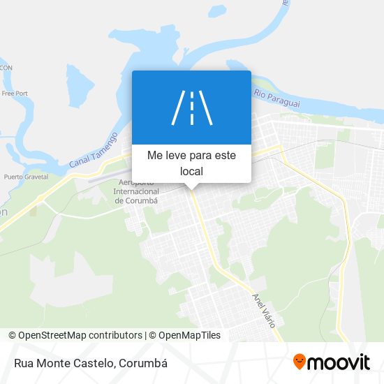 Rua Monte Castelo mapa