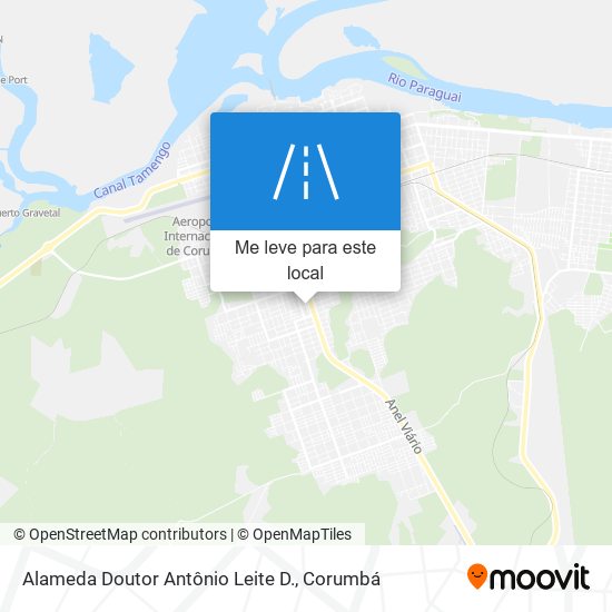 Alameda Doutor Antônio Leite D. mapa