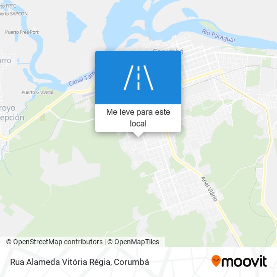 Rua Alameda Vitória Régia mapa