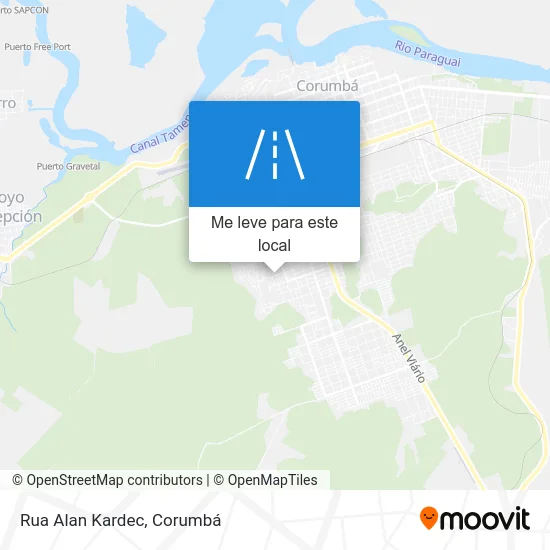 Rua Alan Kardec mapa