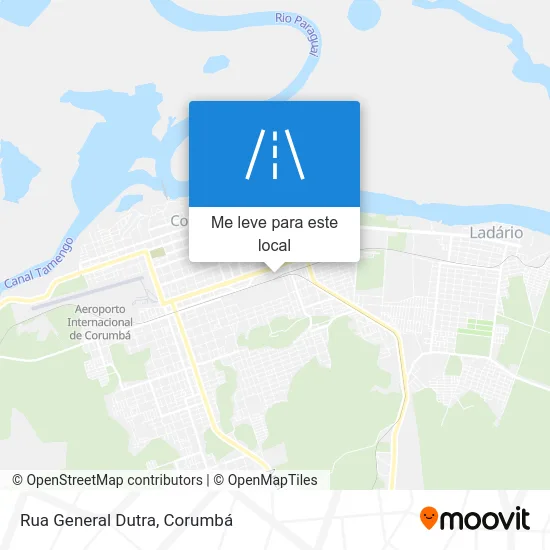 Rua General Dutra mapa