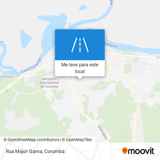 Rua Major Gama mapa