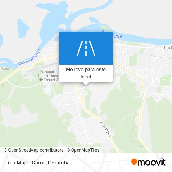 Rua Major Gama mapa