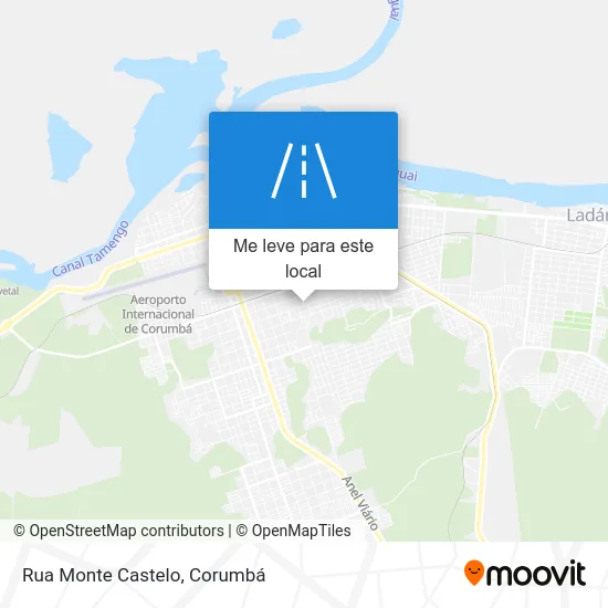 Rua Monte Castelo mapa