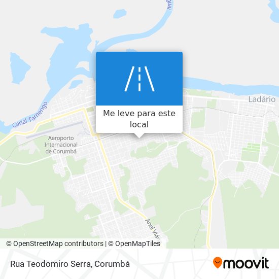 Rua Teodomiro Serra mapa