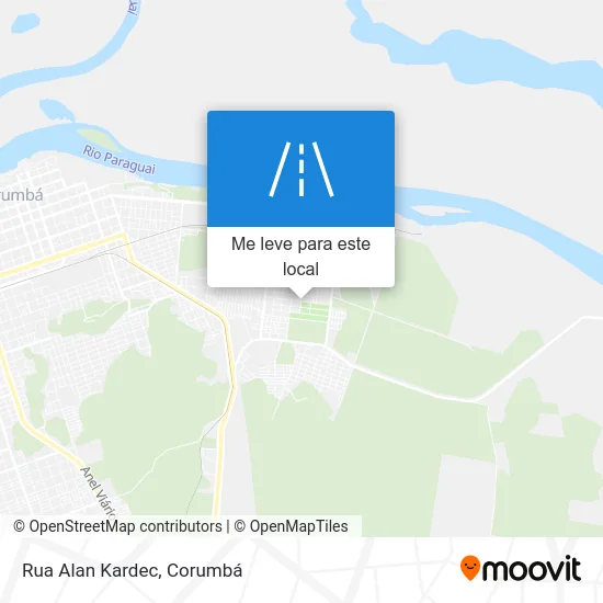 Rua Alan Kardec mapa